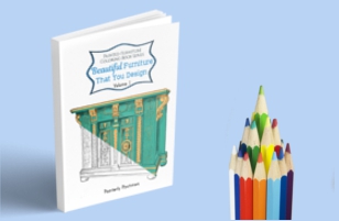 Painted Furniture Coloring Book - Volume 1